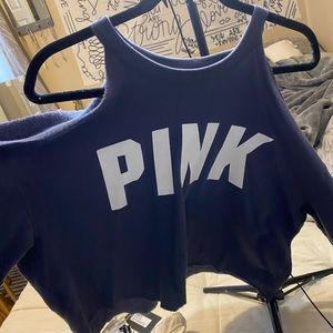 PINK off the shoulders sweatshirt